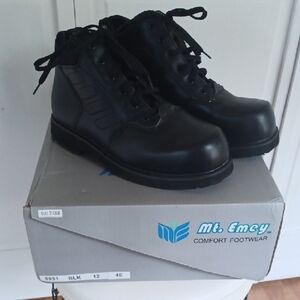 Black Chukka Boots Orthopedic Boots Extra Wide 9951 Size 12 4E